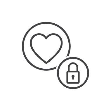 Love lock Icon Sign Symbol