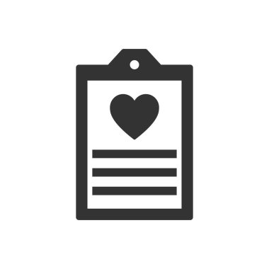 yaşam raporu simgesi - pano simgesi ile aşk