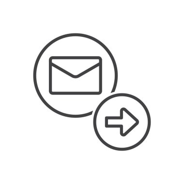 E- posta Gönder Simgesi - İleti Yönlendirme Simgesi