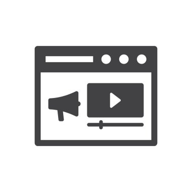 Video Pazarlama Simgesi İmza Sembolü