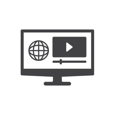 Çevrimiçi Video Simgesi İmza Sembolü