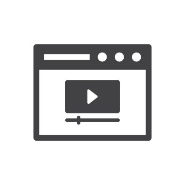 Çevrimiçi Video Simgesi İmza Sembolü