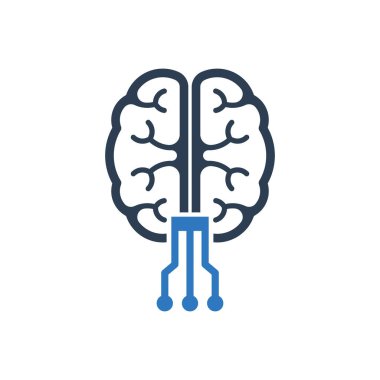 Yapay Zeka Simgesi - Akıllı Beyin Simgesi