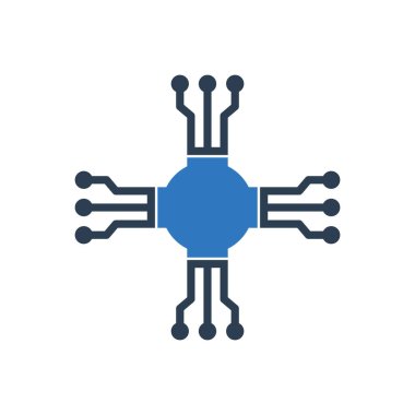 İşlemci Simgesi - Mikroçip Simgesi - Devre Simgesi