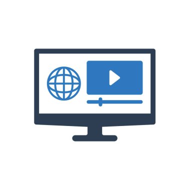 Çevrimiçi Video Simgesi İmza Sembolü