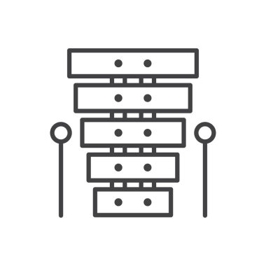 Ksilofon simgesi - Müzik Aygıtı simgesi