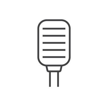 Retro mikrofon simgesi İmza Sembolü