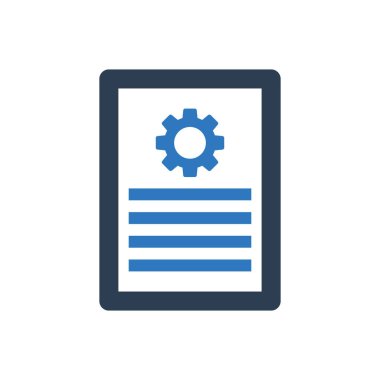 Dosya Yönetimi simgesi - Belge Ayarlama Simgesi