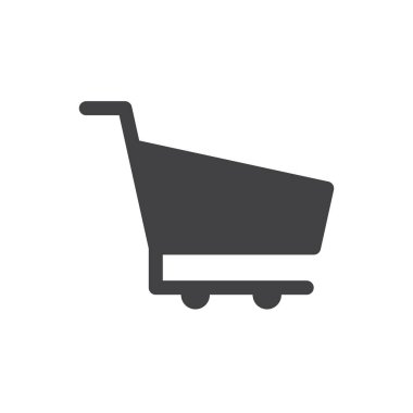 Alışveriş Arabası Simgesi İşaret Vektörü 