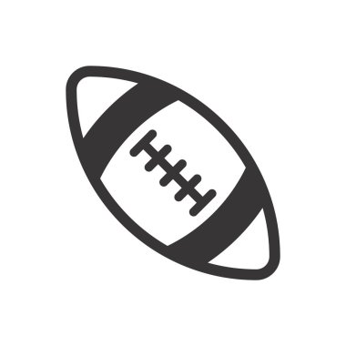 Amerikan Futbol Simgesi - Rugby Simgesi Sembol Vektörü