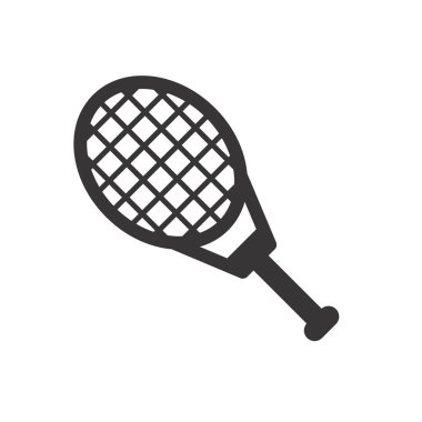 Tenis Raketi Simgesi İşaret Sembolü Vektörü 