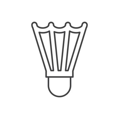 Shuttlecock Simgesi sembol vektörü 