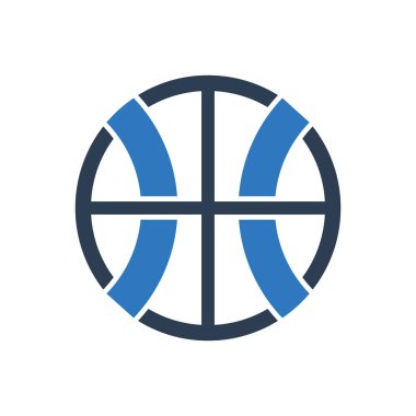 Basket Topu Simgesi Sembol Vektörü