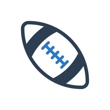 Amerikan Futbol Simgesi - Rugby Simgesi Sembol Vektörü
