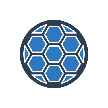 Futbol Simgesi Sembol Vektörü 