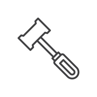 Çekiç aracı simge işareti vektörü