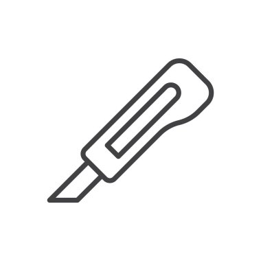 Kırtasiye bıçağı simgesi simgesi