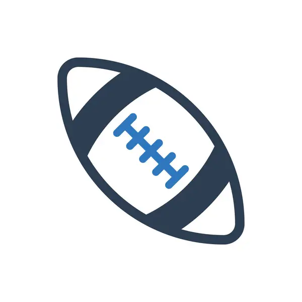 Amerikan Futbol Simgesi - Rugby Simgesi Sembol Vektörü