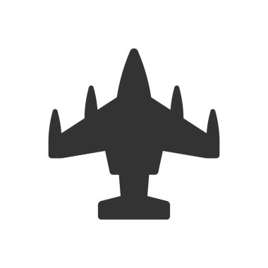 Askeri uçak simgesi - Jet savaş ikonu