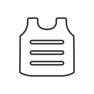 Kurşun geçirmez yelek simgesi simgesi