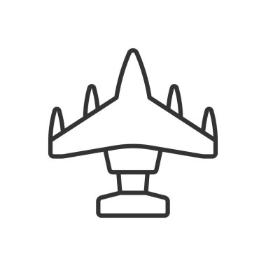 Askeri uçak simgesi - Jet savaş ikonu