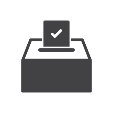 Seçim Oy Simgesi Sembol Vektörü