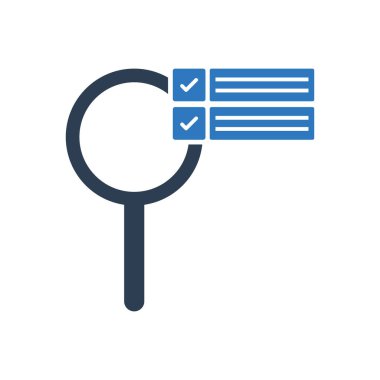 Arama Listesi Simge İmzalama Sembol Vektörü