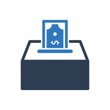 Bağış Simgesi Sembol Vektörü 