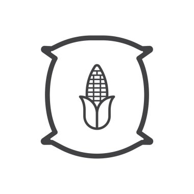 Mısır Çuvalı Simgesi İmza Sembol Vektörü