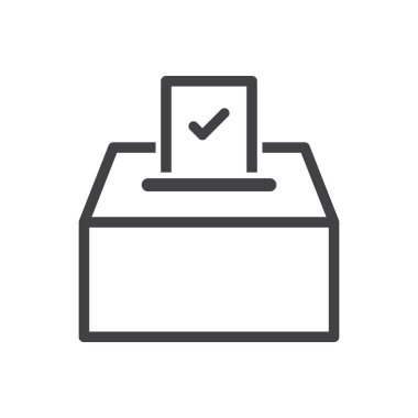 Seçim Oy Simgesi Sembol Vektörü