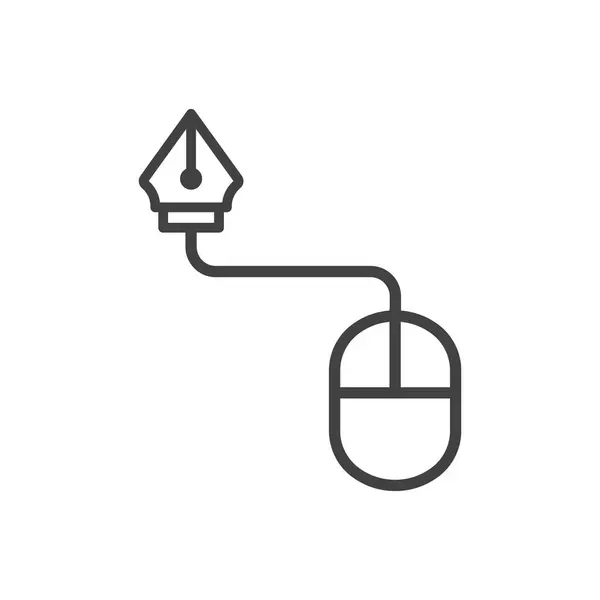 Fare Çizim Simgesi Sembol Vektörü