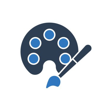 Palet Simgesi İşaret Simgesi Boyanıyor