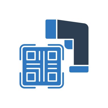 Qr Kod Tarayıcı Simgesi İmza Sembolü