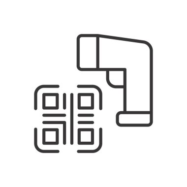 Qr Kod Tarayıcı Simgesi İmza Sembolü