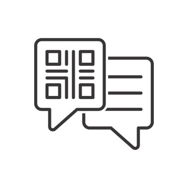 Qr Kod İleti Simgesi İmzalama Sembolü