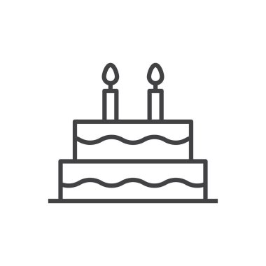 Doğum günü Pasta Simgesi İşaret Sembolü