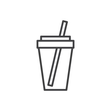 meyve suyu kupası simgesi - plastik kupa simgesi - içecek kupa simgesi