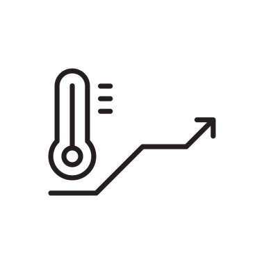 Sıcaklık büyüyen Simge İşareti Sembolü