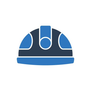 Güvenlik miğferi simgesi simgesi