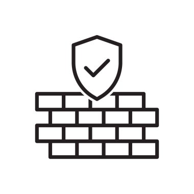 Tuğla Duvar Simgesi Sembolü