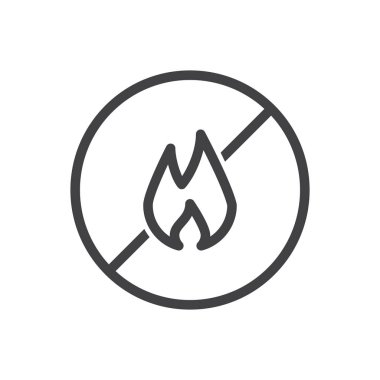 Yanan Simgeyi Yasakla - Ateş Simgesi Simgesi Yok