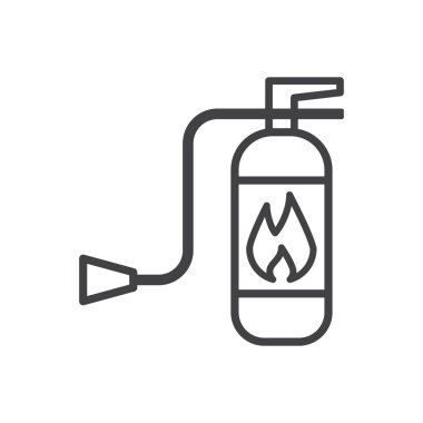 Yangın söndürme simgesi simgesini ateşle