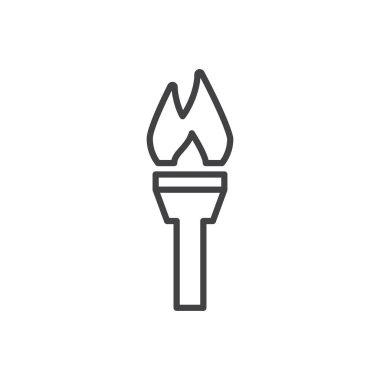 Meşale Simgesi Simgesini Ateşle