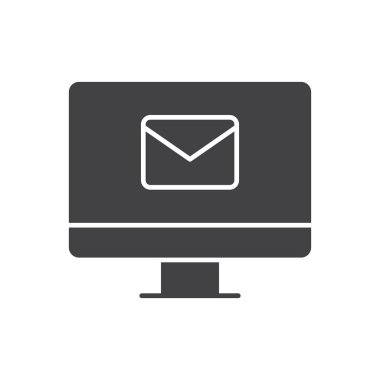 Bilgisayar İmza Sembollü E- posta İletisi Simgesi