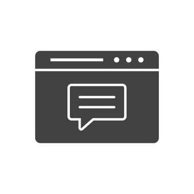 Çevrimiçi Sohbet Simgesi Sembolü