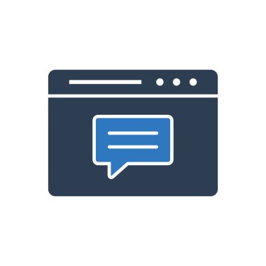 Çevrimiçi Sohbet Simgesi Sembolü