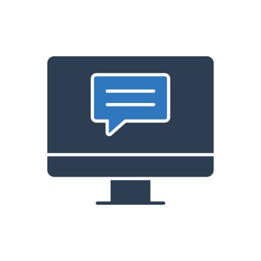 Çevrimiçi Sohbet Simgesi Sembolü