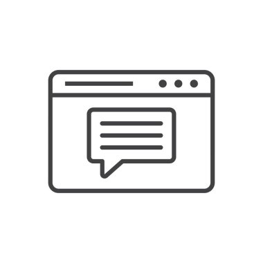 Çevrimiçi Sohbet Simgesi Sembolü