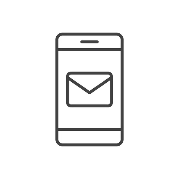 Mobil İmza Sembollü E- posta İletisi Simgesi