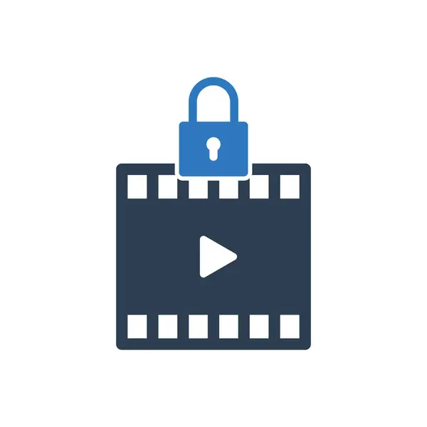 Video Kilidi Simgesi İmzalama Simgesi